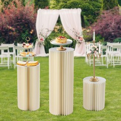 Cylinder Pedestal Wedding Cake Flowers Display Stand Decoration Dessert Table