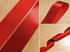Tomato Red 10mm 16mm 25mm 40mm Satin Ribbon For Scrapbooking Wrap Decorations