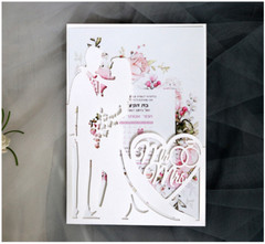 10pcs Laser Cut Wedding Invitation Card Engagement Name Place Card Table Number