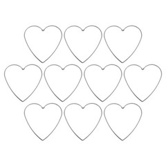 10 Pcs Metal Dreamcatcher Floral Hoops Wreath Heart Door Wire