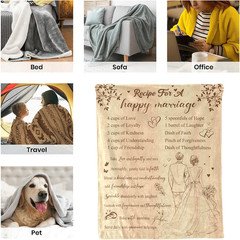 Wedding Gifts for Couple 2025, Wedding Blanket for Marriage Prayer, Newlyweds An