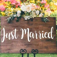 NEW JUST MARRIED Personalized Wedding Car Decal Sticker Decoration