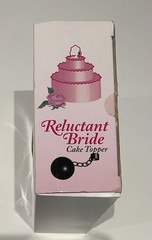 Accoutrements Reluctant Bride Wedding Cake Topper Ball and Chain Funny Vintage