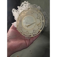 Vintage Coast Novelty Wedding Cake Topper Kissing Bride Groom Lace Arch 9 Inch