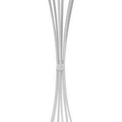 3-Pc Silver Electroplated Iron Hourglass Flower Stand Set Modern Centerpiece