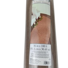 Fabric Aisle Runner 36 in x 100 ft Brown Burlap Look Wedding Ceremony Decor