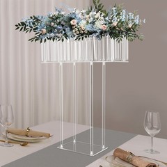 30.7inch Clear Acrylic Flower Stand for Wedding Centerpieces Table decor