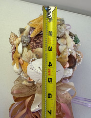 Custom Made Bridal Bouquet XL Multicolor Seashell Starfish Coastal Decor Boho XL