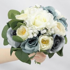 Bridesmaid Bouquets Floral Arrangements Wedding Decor Silk Roses Peony New