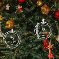Wedding Gifts – Mr and Mrs Married Wedding Ornament 2025 – Just Color-10