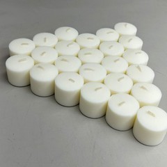 STERNO (24 Count) Votive Unscented Clean Burning Candles 1.25″x1.5″ White
