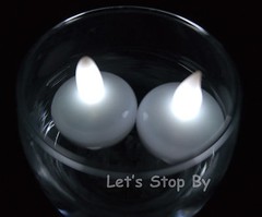 12 Floating waterproof LED tealight Flameless Candle Battery operated tea lights