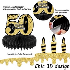 9PCS 50th Birthday decorations birthday Centerpieces for
