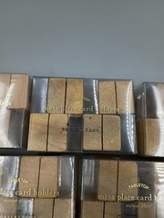 20 Pottery Barn Mesa Place Card Holders ~ 5 Packs Of 4 ~ Sandstone