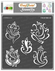 CrafTreat Reusable Indian Stencils for Painting on Wood, Wall, Tile, Canvas, …