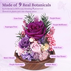 Preserved Flowers for Delivery – Roses Forever Purple