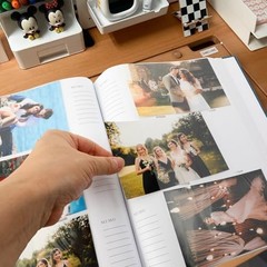 Photo Album, For 4″×6″, 3.5″×5″, Set of 2, 300 Sheets for 4″×6″ Black+Navy Blue