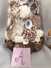 SEASHELL Topiary Tree Starfish Beach Centerpiece Shore Ocean Wedding Shell 15″