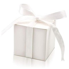 100 Pack Favor Boxes 2x2x2 inch Candy Boxes White Gift White(Pack of 100)