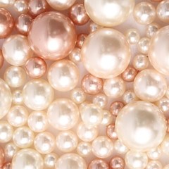 200 Assorted BLUSH ROSE GOLD Faux PEARL BEADS Vase Fillers DIY Crafts Party