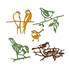 6pcs Birds Nest Animal Cutting Dies, Leaves Tree Branch Die Cuts Metal Emboss…