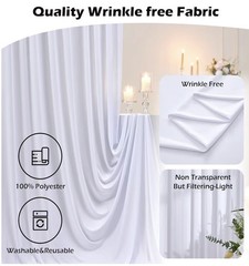 10 panels of 1.5 m x 3 m 15.2 m x 3m background curtains without white wrinkles
