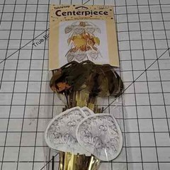 Wedding Centerpiece Bridal Shower Mobile Decoration, 14″ Hearts and Foil, NWT