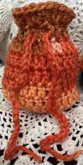 2 Crochet Drawstring Bags Wedding Party Favor Pouch Jewelry Gift Coin Dice Bags