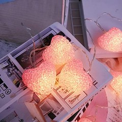 Large Heart String Lights for Valentines Day, Home Decorations Lights with