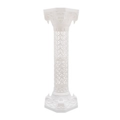 4PCS White Wedding Roman Column, Roman Columns Wedding Column Flowerpot Stand