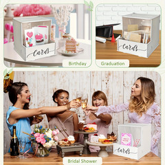 Elegant Lockable Card Box Wedding Reception Party Gift Box Decoration
