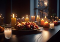 Housecret 24 Pack Warm White Unscented Clear Glass Filled Votive Candles. Hand