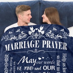Qzxyni Marriage Prayer, Wedding Gifts for 50″ x 60″, Prayer