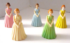 Vintage Debutante Formal Dress Gloves MCM Birthday 60s Cake Topper Hong Kong 3″