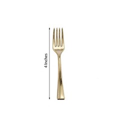 4″ long Gold Appetizer Forks Wedding Dinner Party Events Disposable Tableware