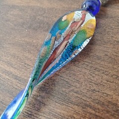 STAINLESS CAKE KNIFE Acrylic Lucite Art Handle Abstract