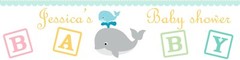 100 Mom & Baby Whale Baby Shower Birthday Water Bottle Labels Special Occasion