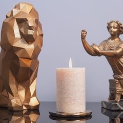 Greenspark Unscented Pillar Natural Candles Clean Burning Dripless Smokeless