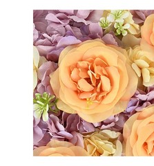 wedding Autumn peony rose hydrangea simulation flower wall wedding background