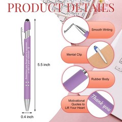 Colarr 12 Pcs Employee Appreciation Pen Ballpoint with Stylus Tip Pen 1.0 mm …