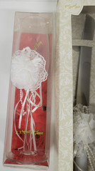 12″ Wedding Cake Knife w/2 Clear Glass 8.5″ Wine Glasses «Your Special Day»