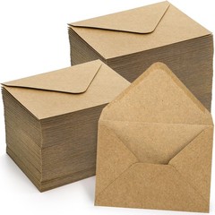 Nicunom 150 Pack Kraft Envelopes, 4 x 6 Inch Brown 4.7 x 6.3 inchs,