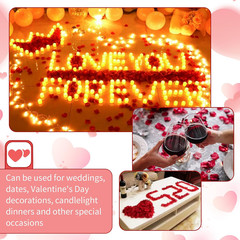 1000 Pcs Artificial Fake Rose Petals,Flower Petals for Romantic Night, Engagemen