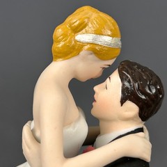 Weddingstar Romance Bridal Couple 9013 Cake Topper White Couple 5.75″ Tall