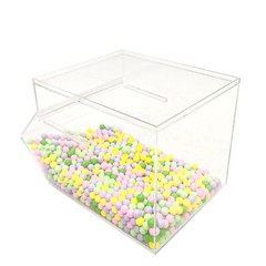 8X13X8″ Stackable Acrylic Candy Bin Coffee Spice Grain Dispenser Pantry Display