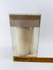 Wedding Unity Candle Gift Set 3 Pc White Unscented Pillar & Taper Candles New