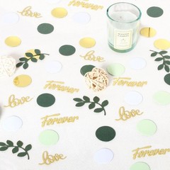 Greenery Wedding Table Confetti,Bridal Shower Decorations,Sage Green Love Con…