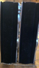 Set 2 Two Matching Pewter Silver Wedding Albums 4×6 80 Pics Each Velvet Binding