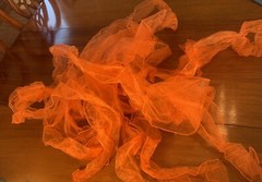 Chair Sash Ensembles Cream, Blue & Orange, Variety -Check details, Pre-tied