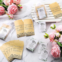 100 Set Wedding Favors for Guests Bulk Include 100 Pcs Self Adhesive Seed Packet